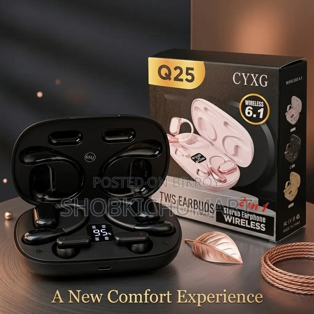 Q25 2-in-1 Couple TWS Wireless Earbuds | Bluetooth 5.4 & LED Display