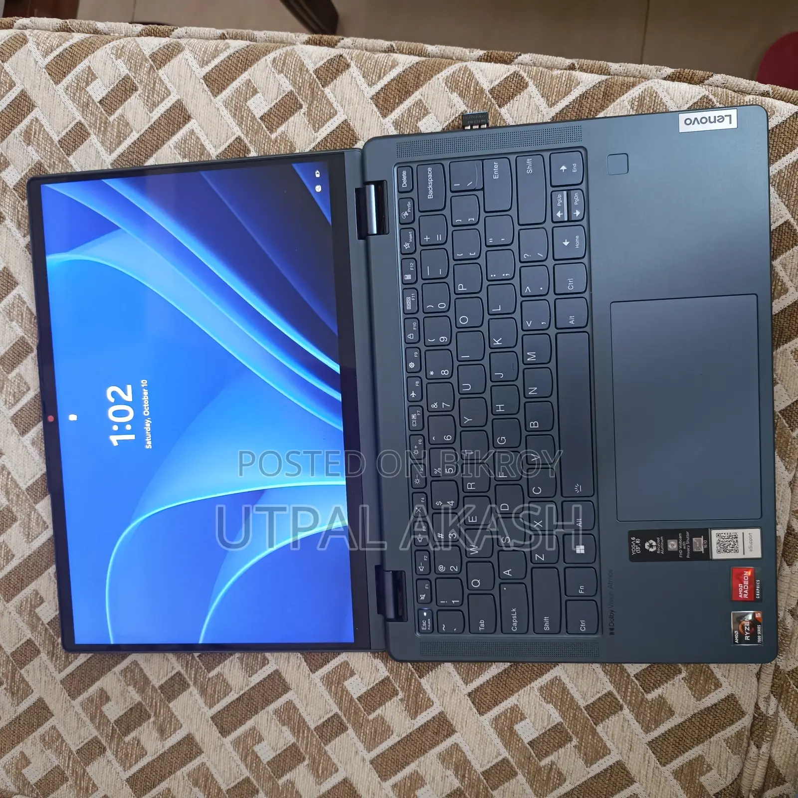 Laptop Lenovo Yoga 9 8GB AMD Ryzen 5 SSD 512GB