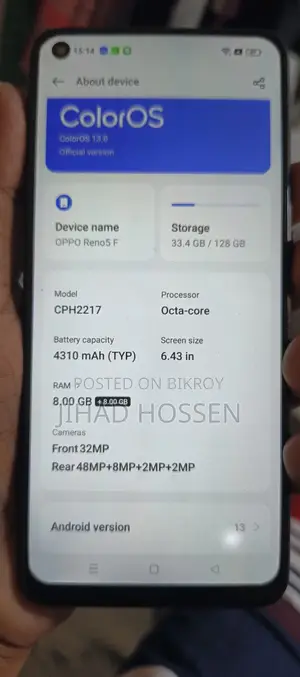 Oppo Reno 128 GB Black