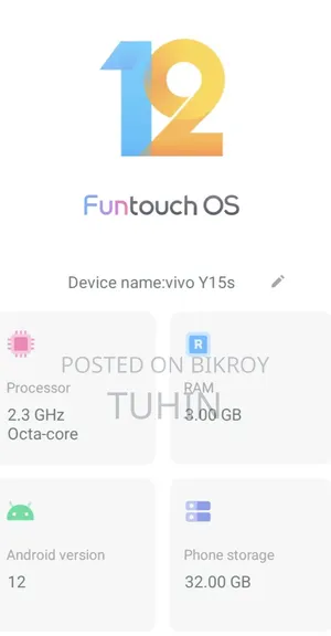 Vivo Y15S 32 GB Silver