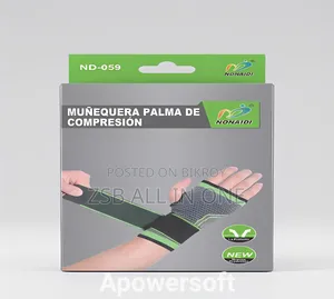 Elastic Wrist & Palm Compression Sleeve With Pressure Strap Support
