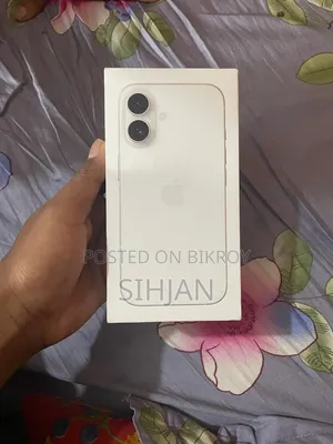 নতুন অ্যাপল আইফোন ১৬ ১২৮ জিবি সাদা