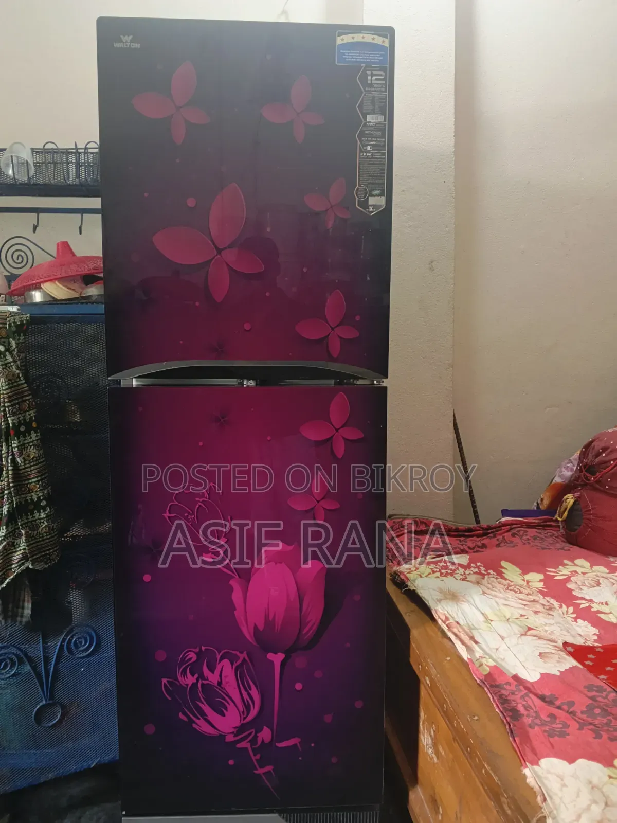 ওয়ালটন ফ্রিজ বয়স ৫ বছর + ফুল ফ্রেস কন্ডিশন
