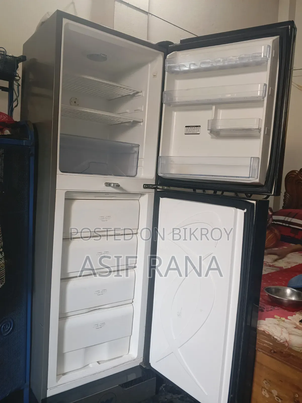 ওয়ালটন ফ্রিজ বয়স ৫ বছর + ফুল ফ্রেস কন্ডিশন