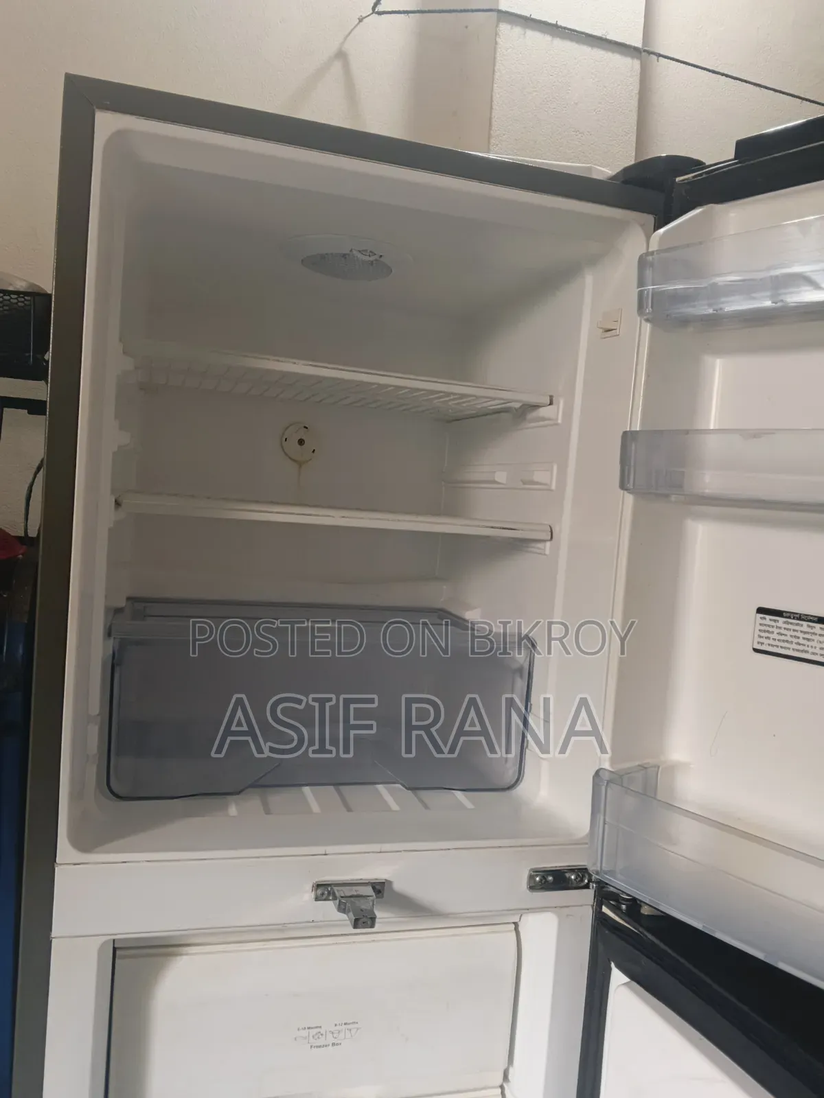 ওয়ালটন ফ্রিজ বয়স ৫ বছর + ফুল ফ্রেস কন্ডিশন