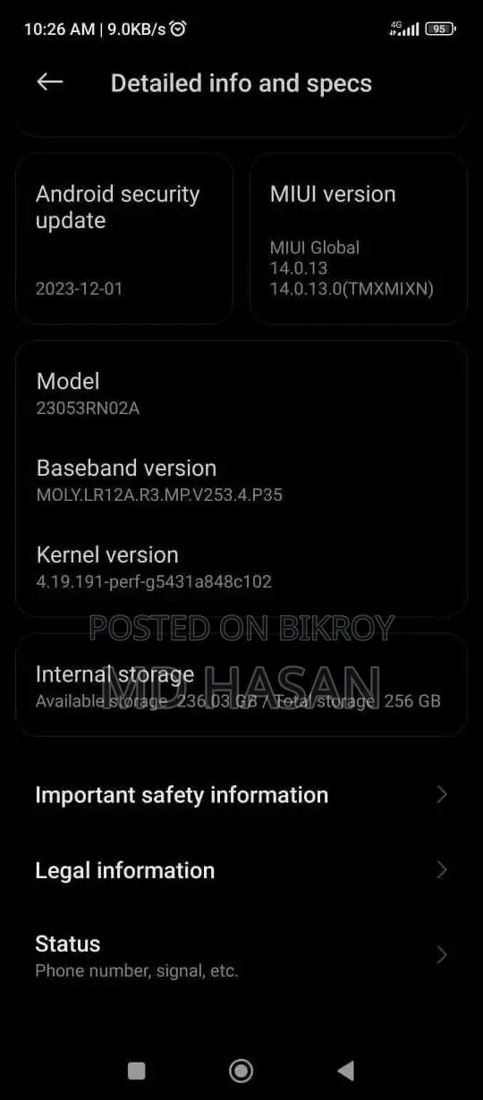 Xiaomi Redmi 12 256 GB Black