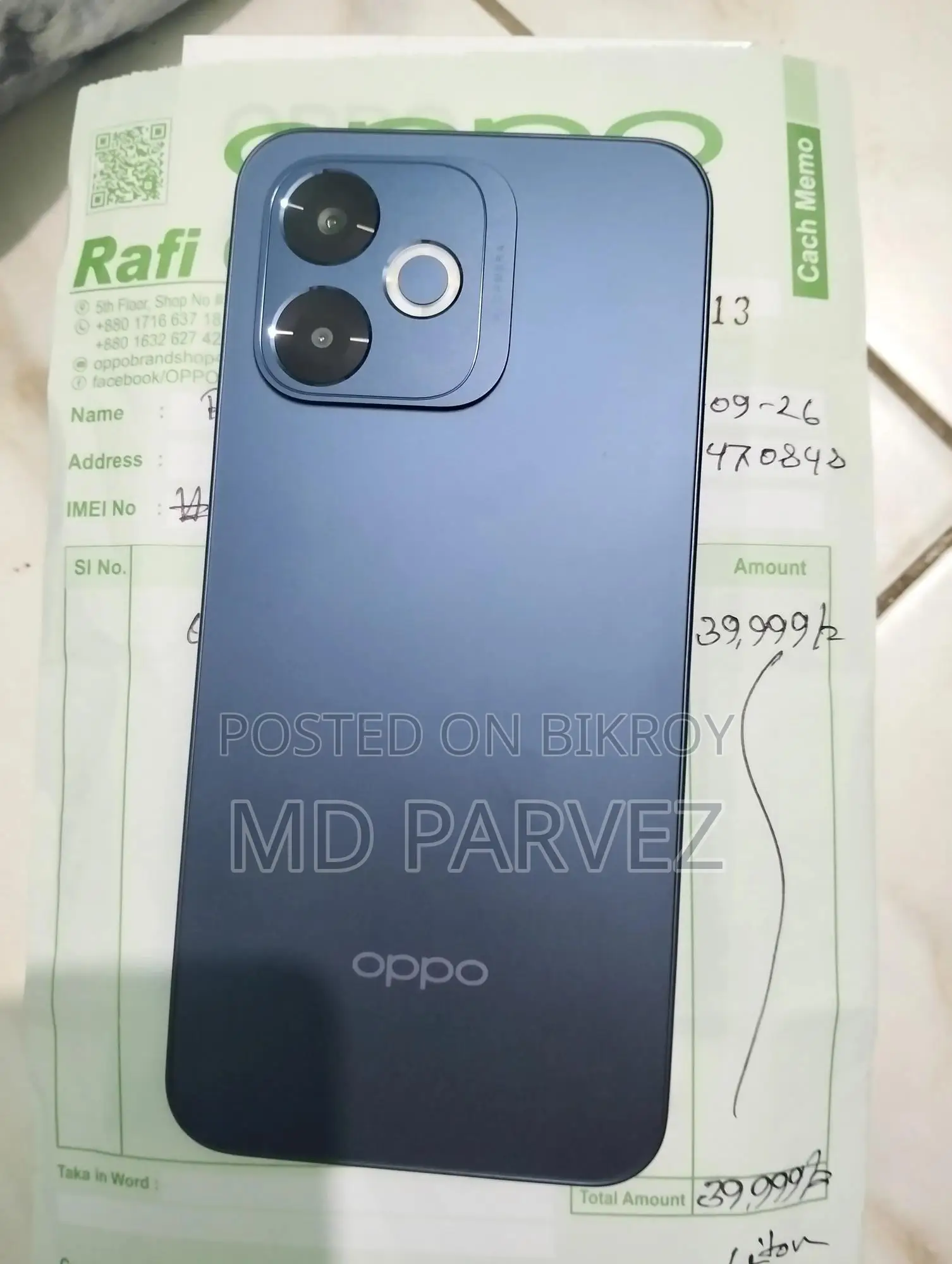 অপ্পো এ৬ ১২৮ জিবি ব্লু