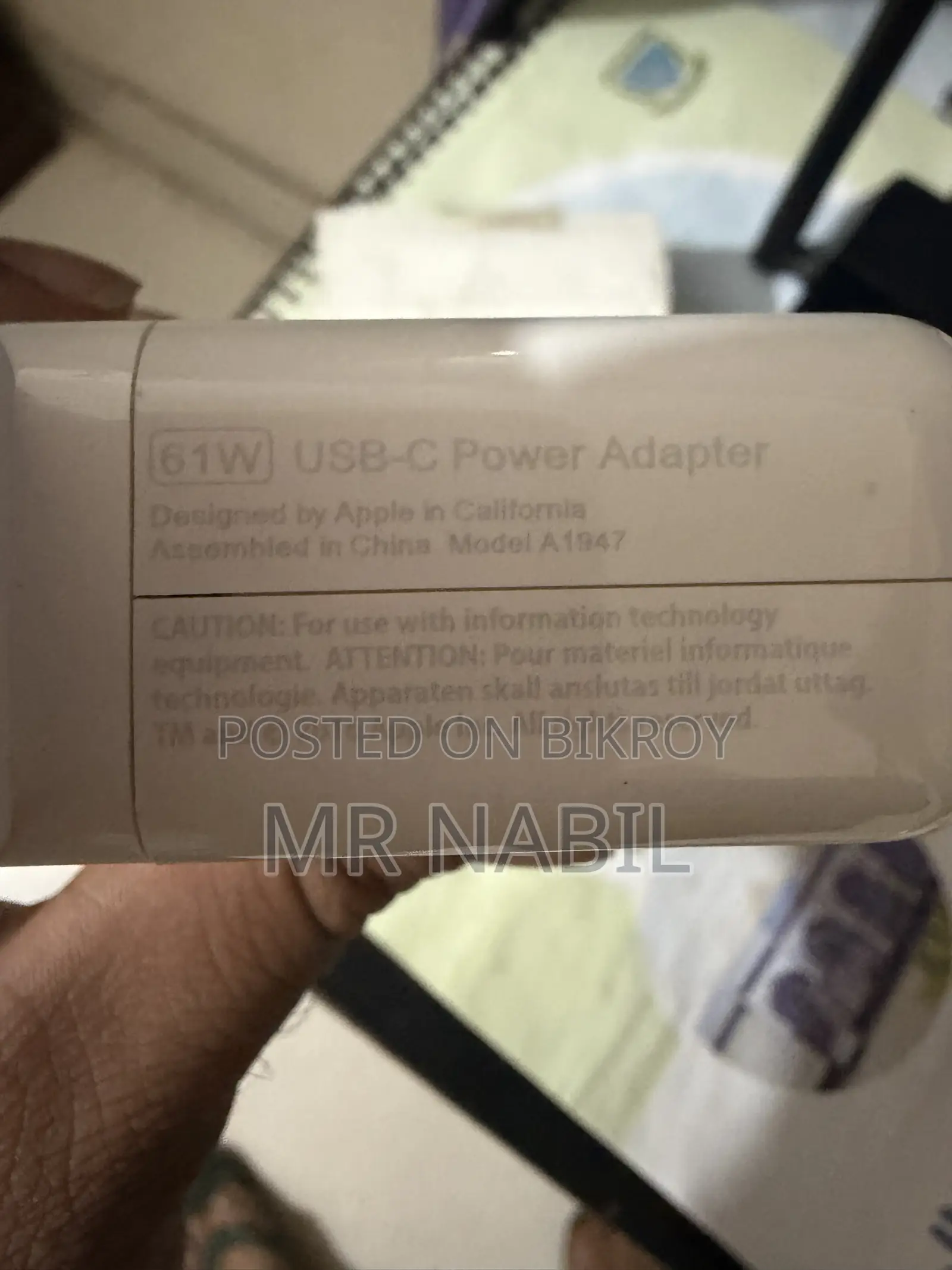 Original Apple 61W Charger