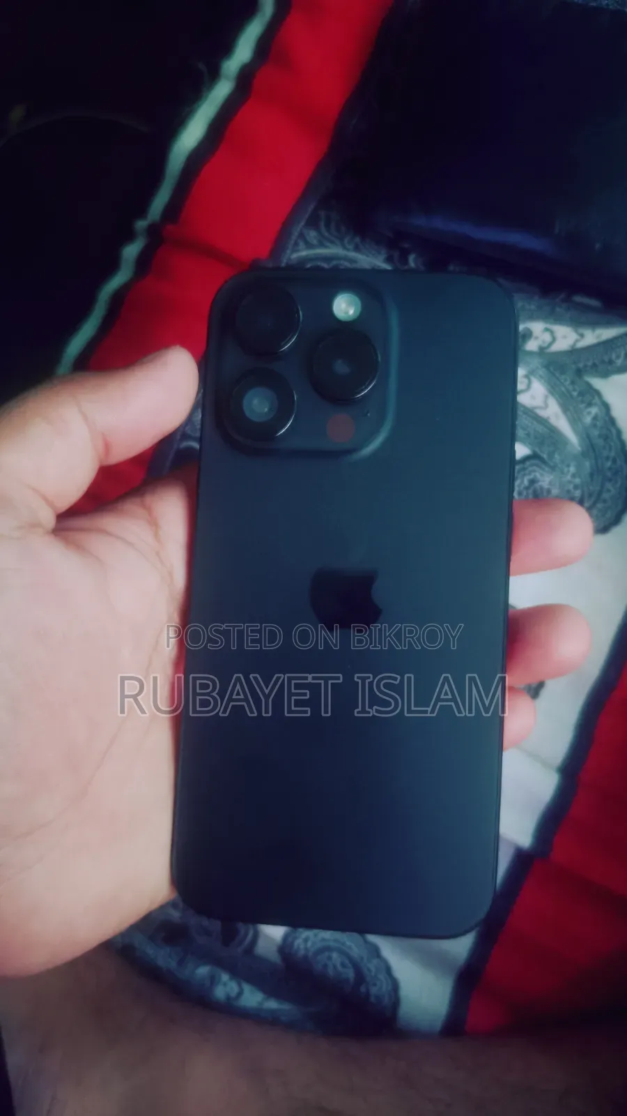 অ্যাপল আইফোন ১৫ প্রো ২৫৬ জিবি ব্ল্যাক