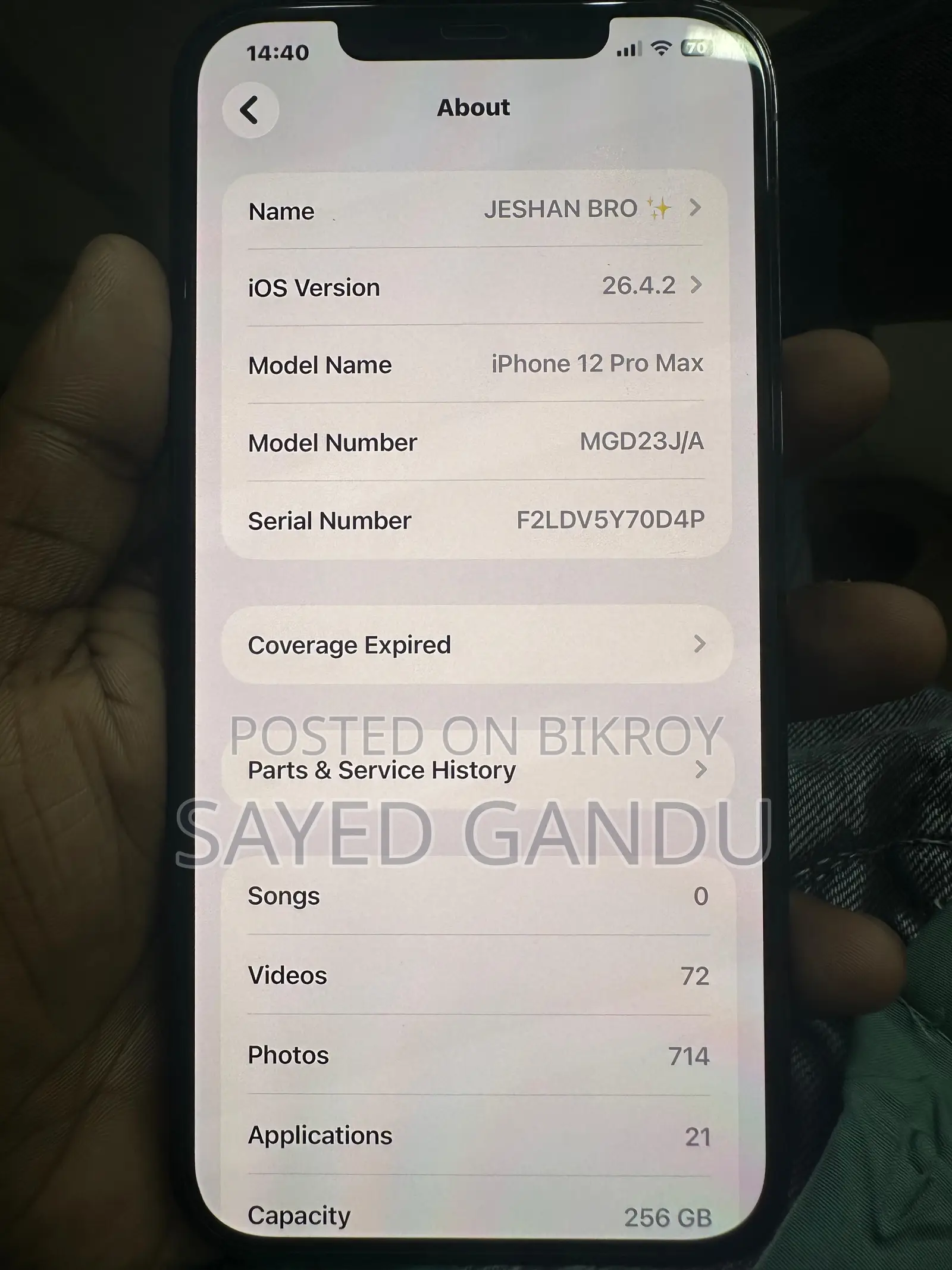 Apple iPhone 12 Pro Max 256 GB Blue