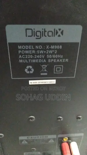 Digital X Speaker Model - M908