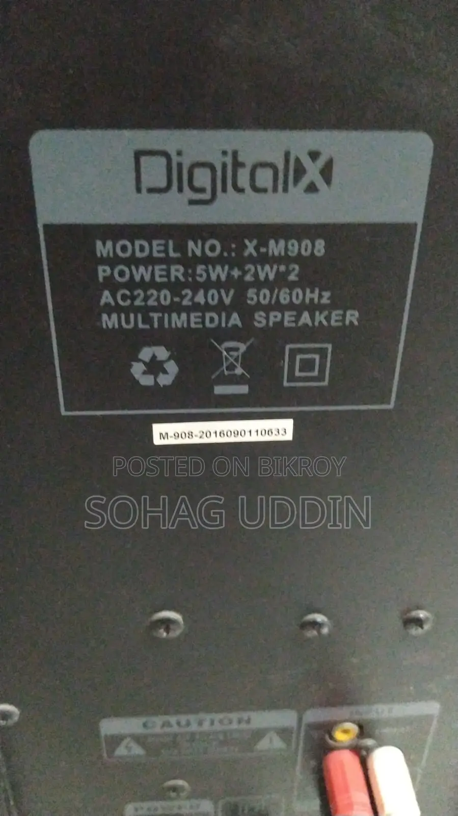 Digital X Speaker Model - M908