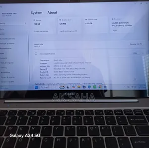 Laptop 8GB Intel Celeron SSD 256GB