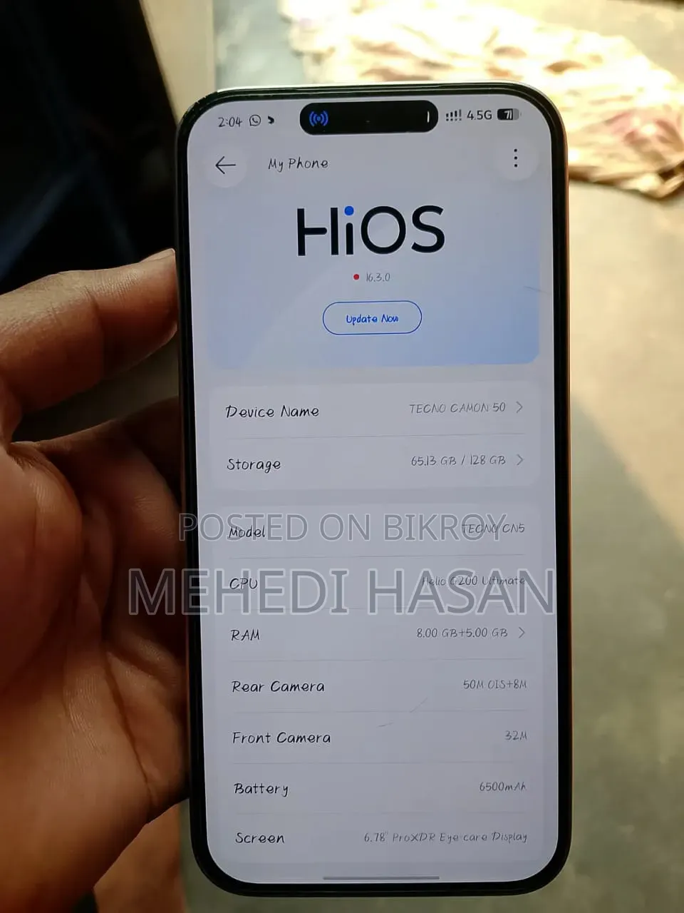 Tecno Camon 50 256 GB White