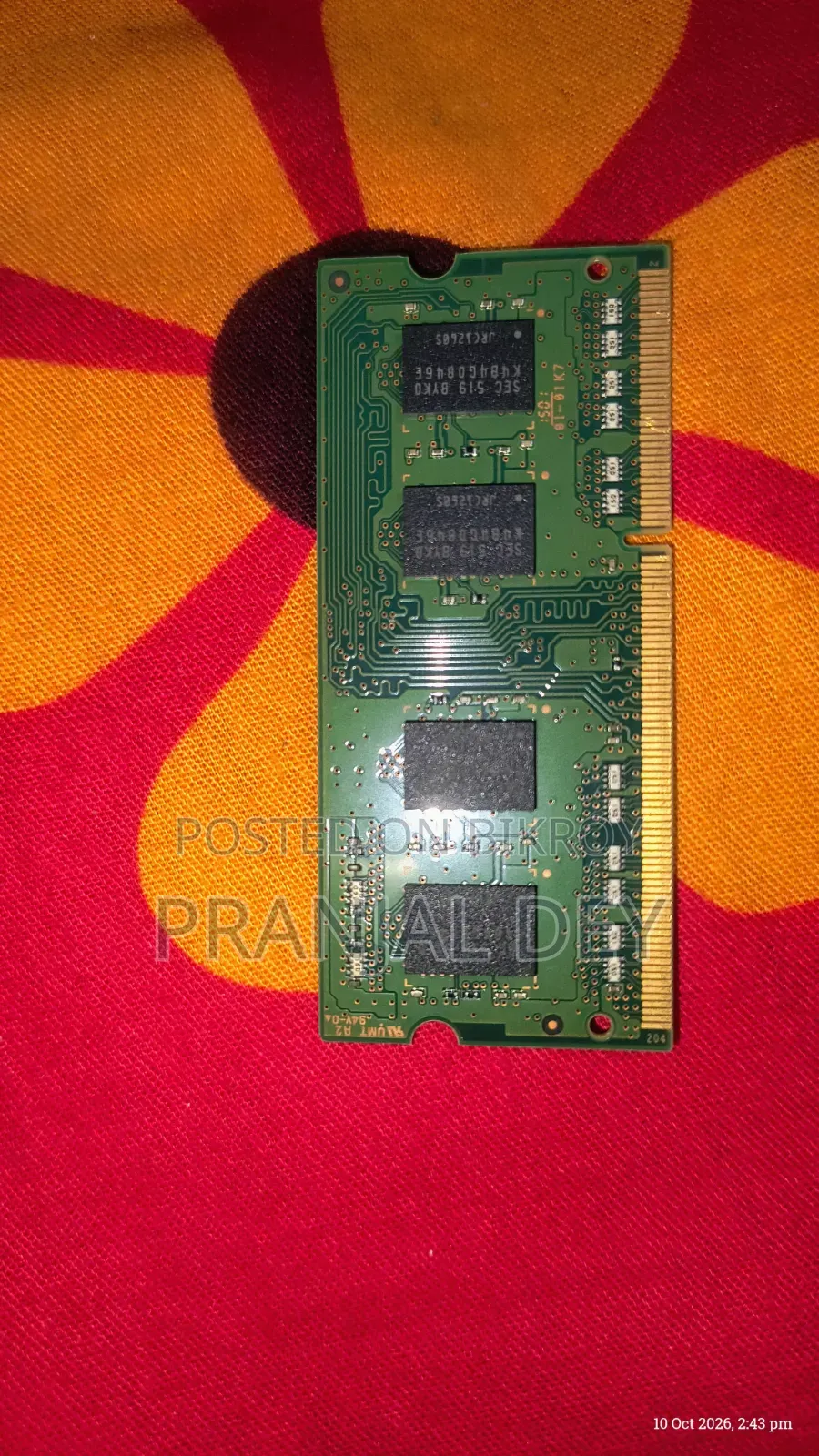 Samsung 4GB DDR3L Laptop RAM (2 Pieces)
