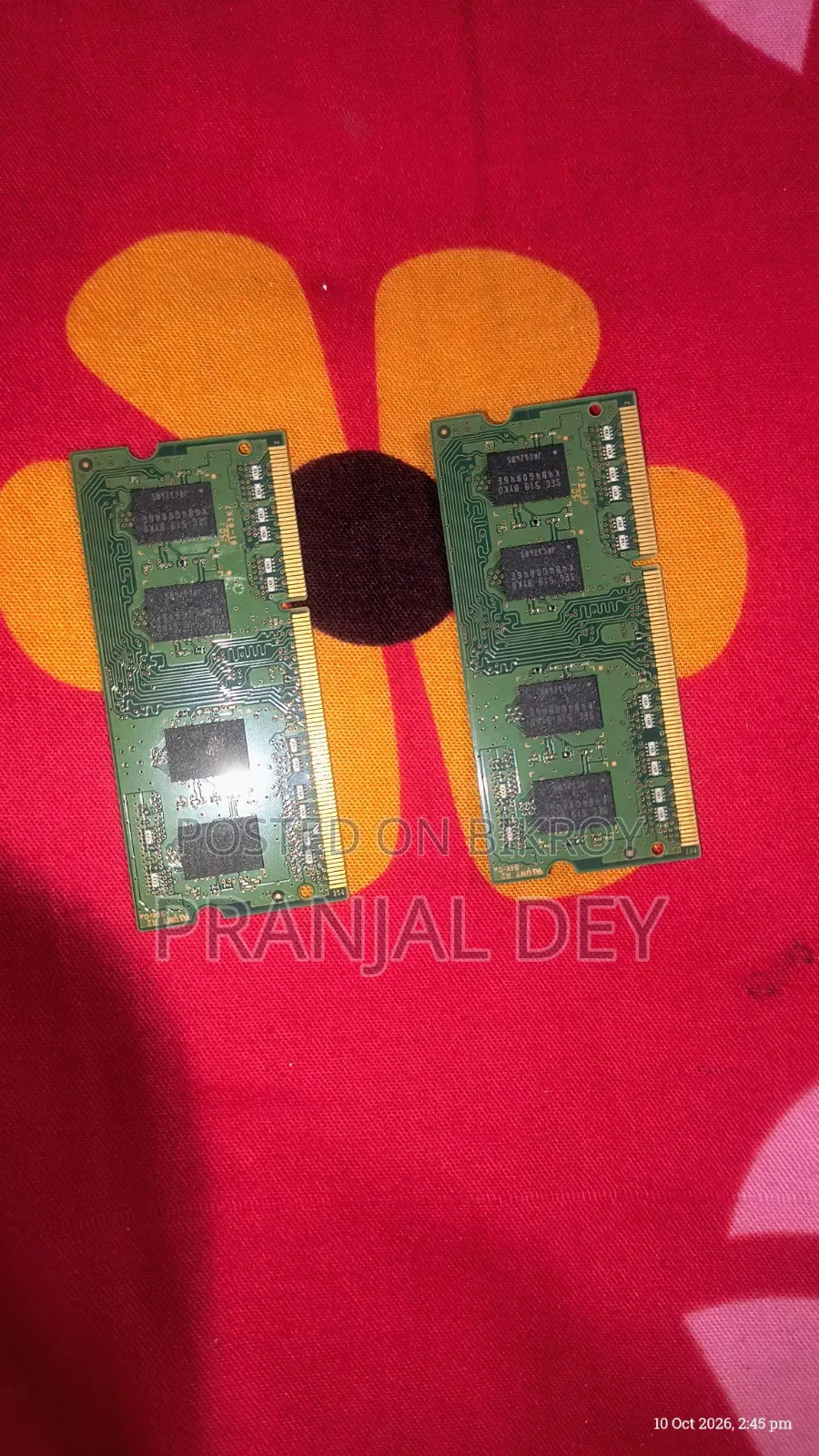 Samsung 4GB DDR3L Laptop RAM (2 Pieces)