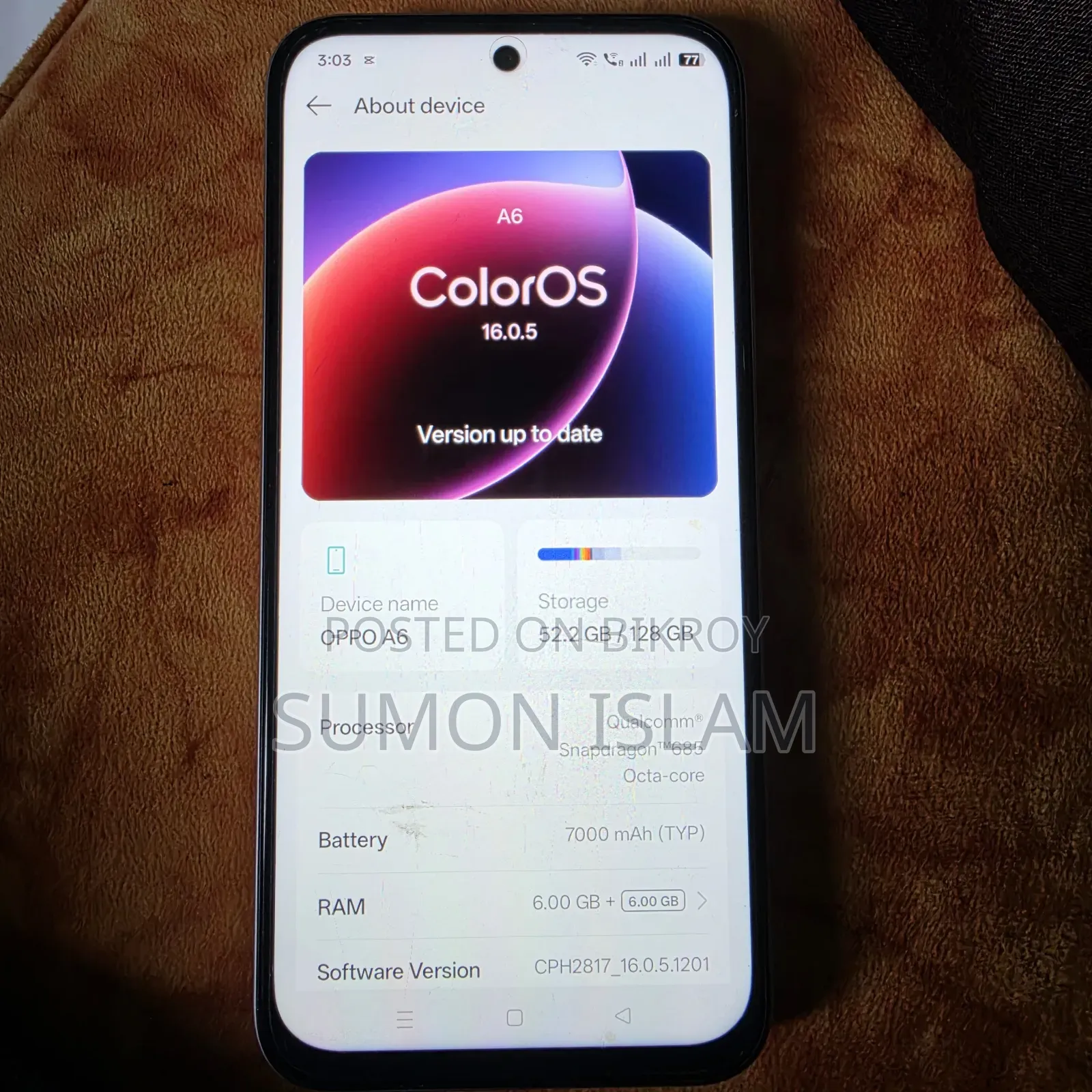 Oppo A6 128 GB Silver