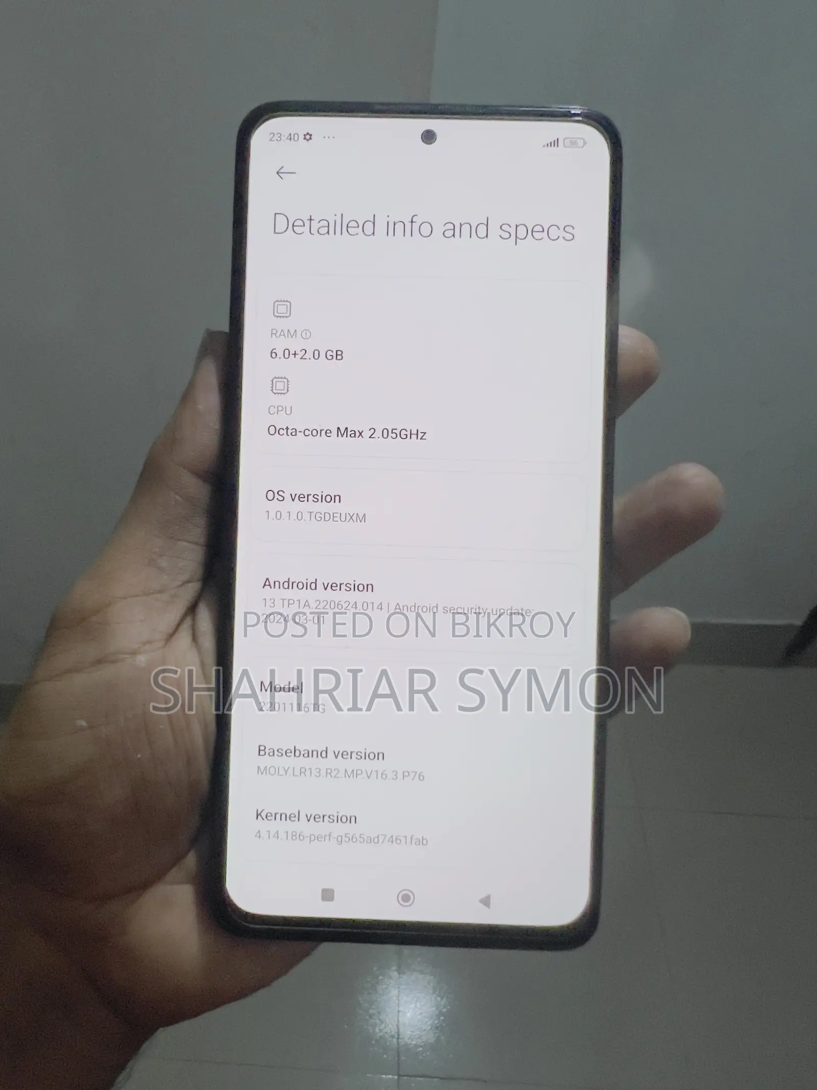Xiaomi Redmi Note 11 Pro 128 GB Black