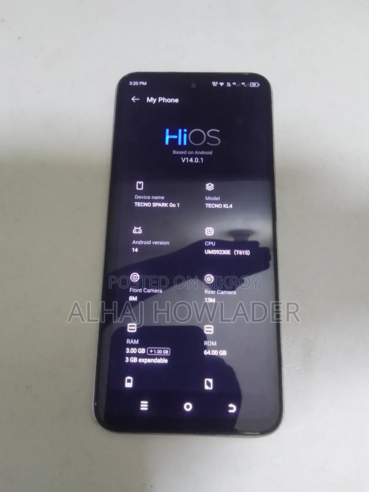 Tecno Spark Go 64 GB Silver