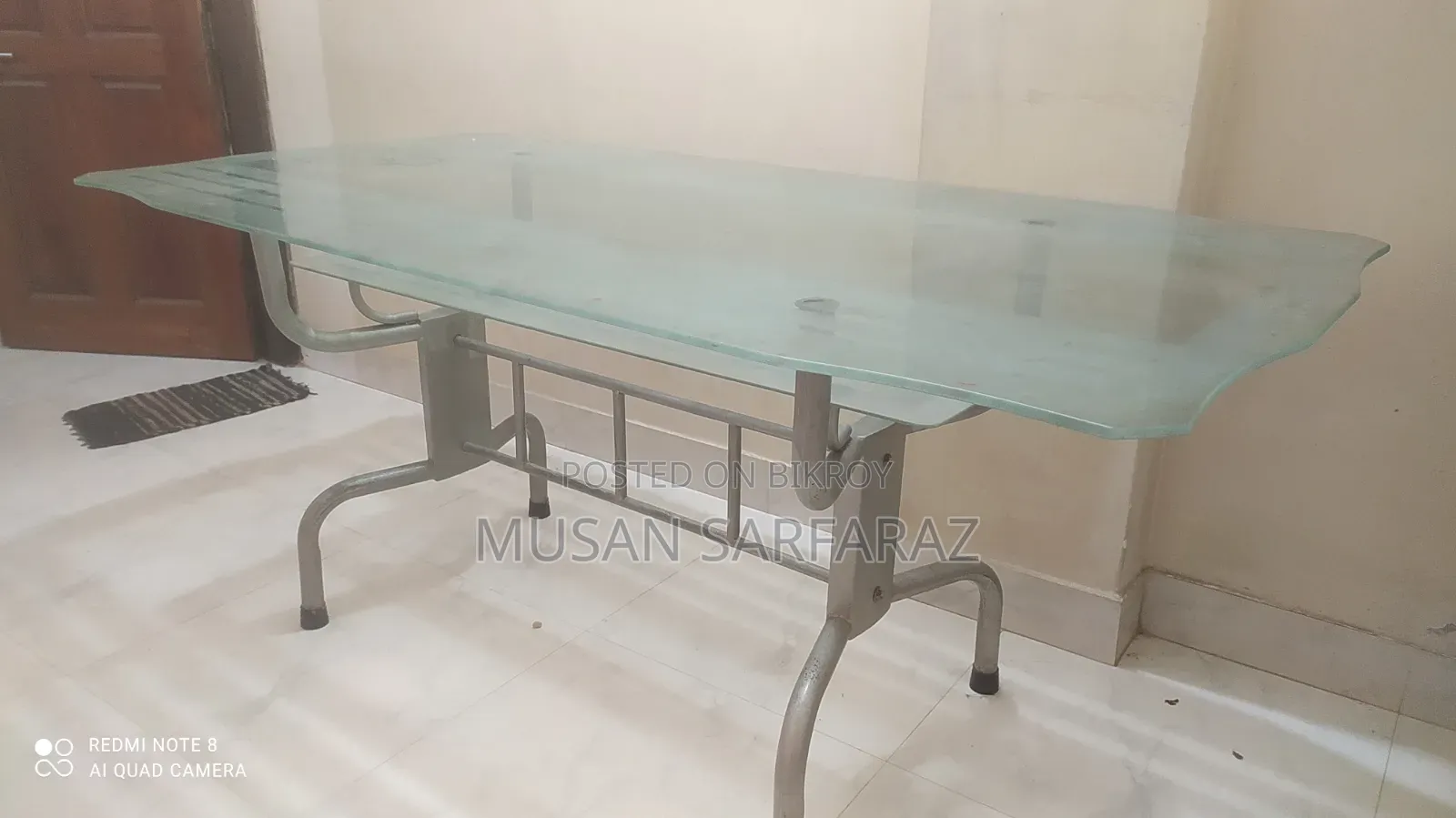 Double Glass Table