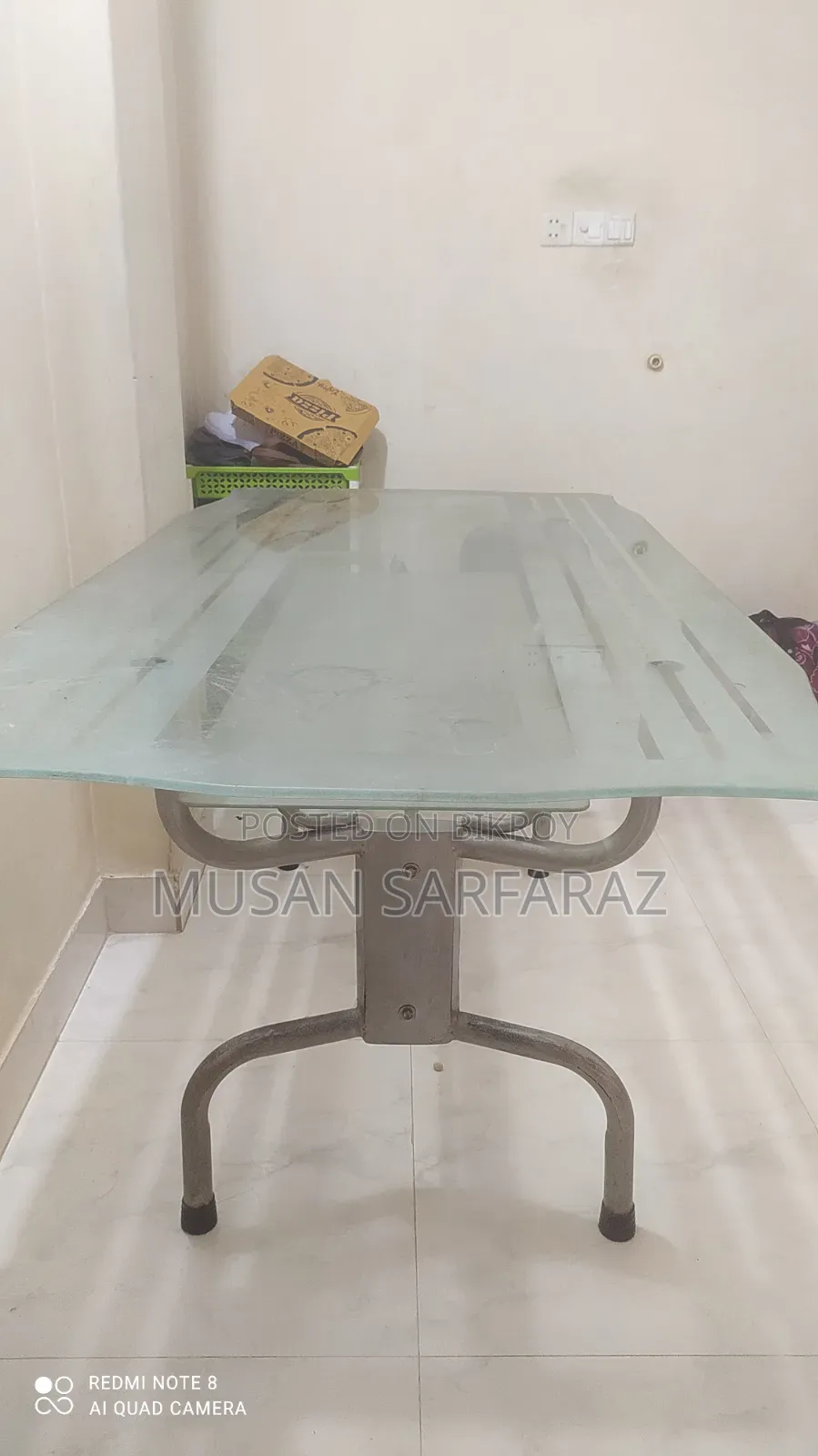 Double Glass Table
