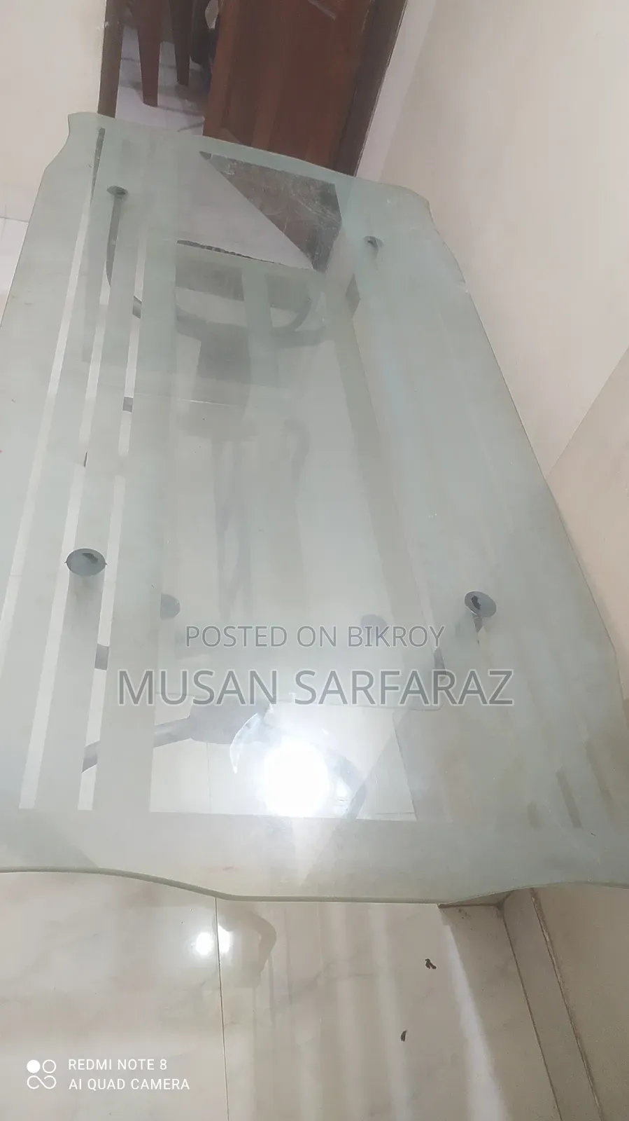 Double Glass Table
