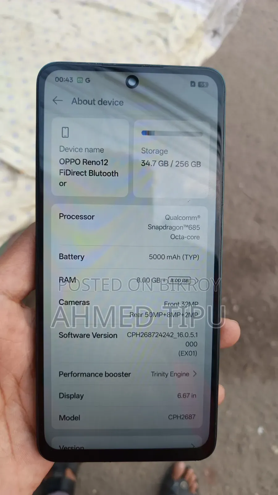 Oppo Reno 12 5G 256 GB Green
