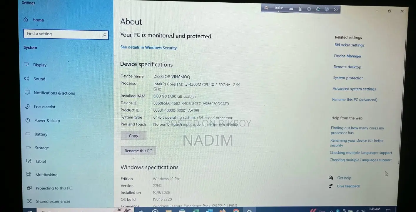 Laptop Lenovo ThinkPad L440 8GB Intel Core i5 HDD 500GB