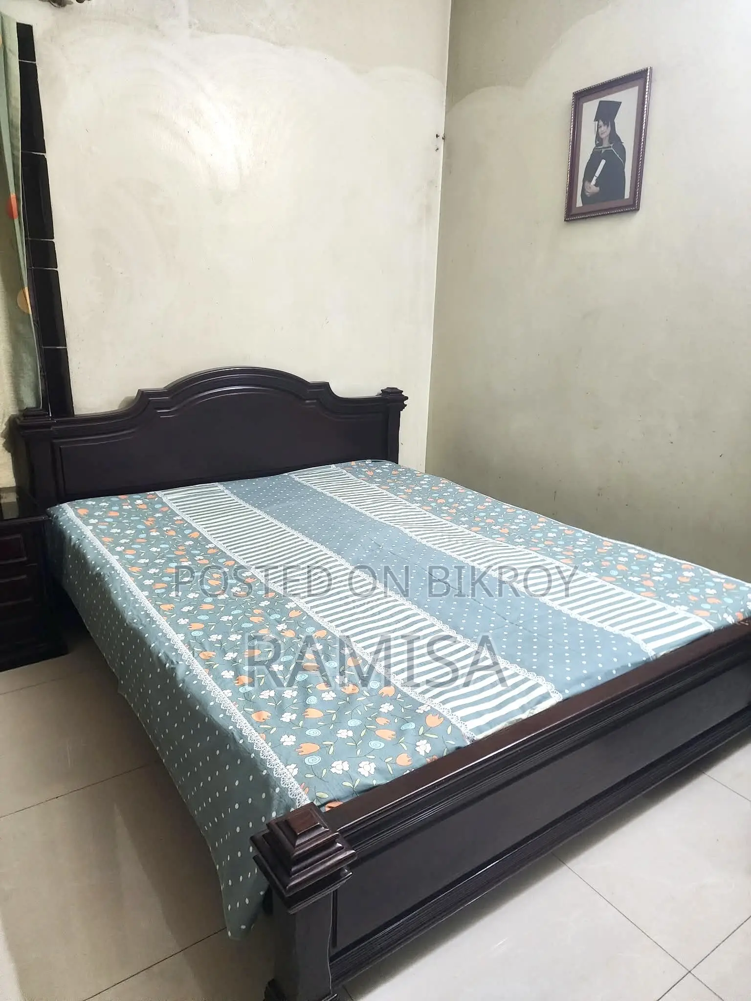 Hatil Wooden Bed With Mattress