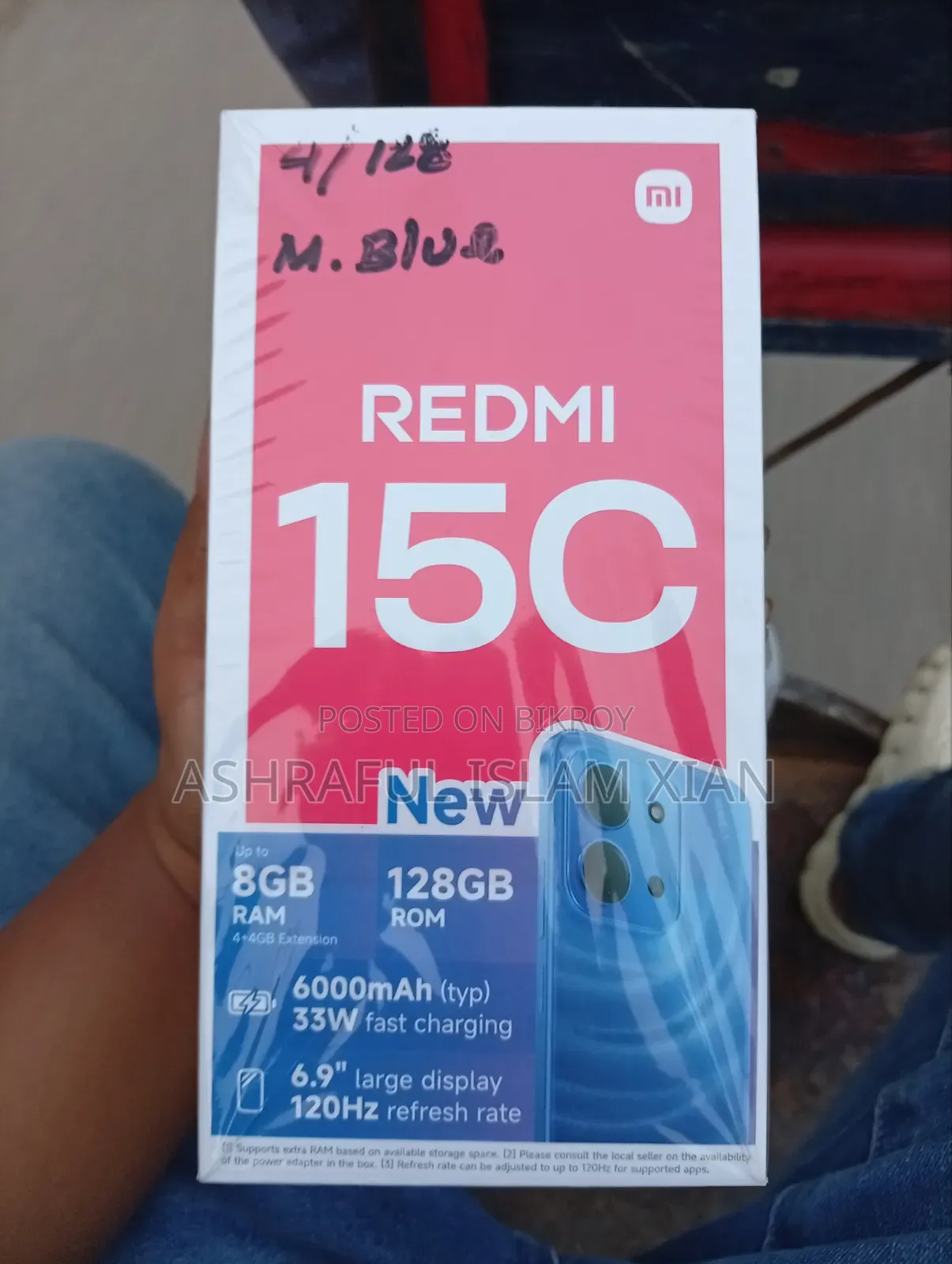 New Xiaomi Redmi 15C 4G 128 GB Blue