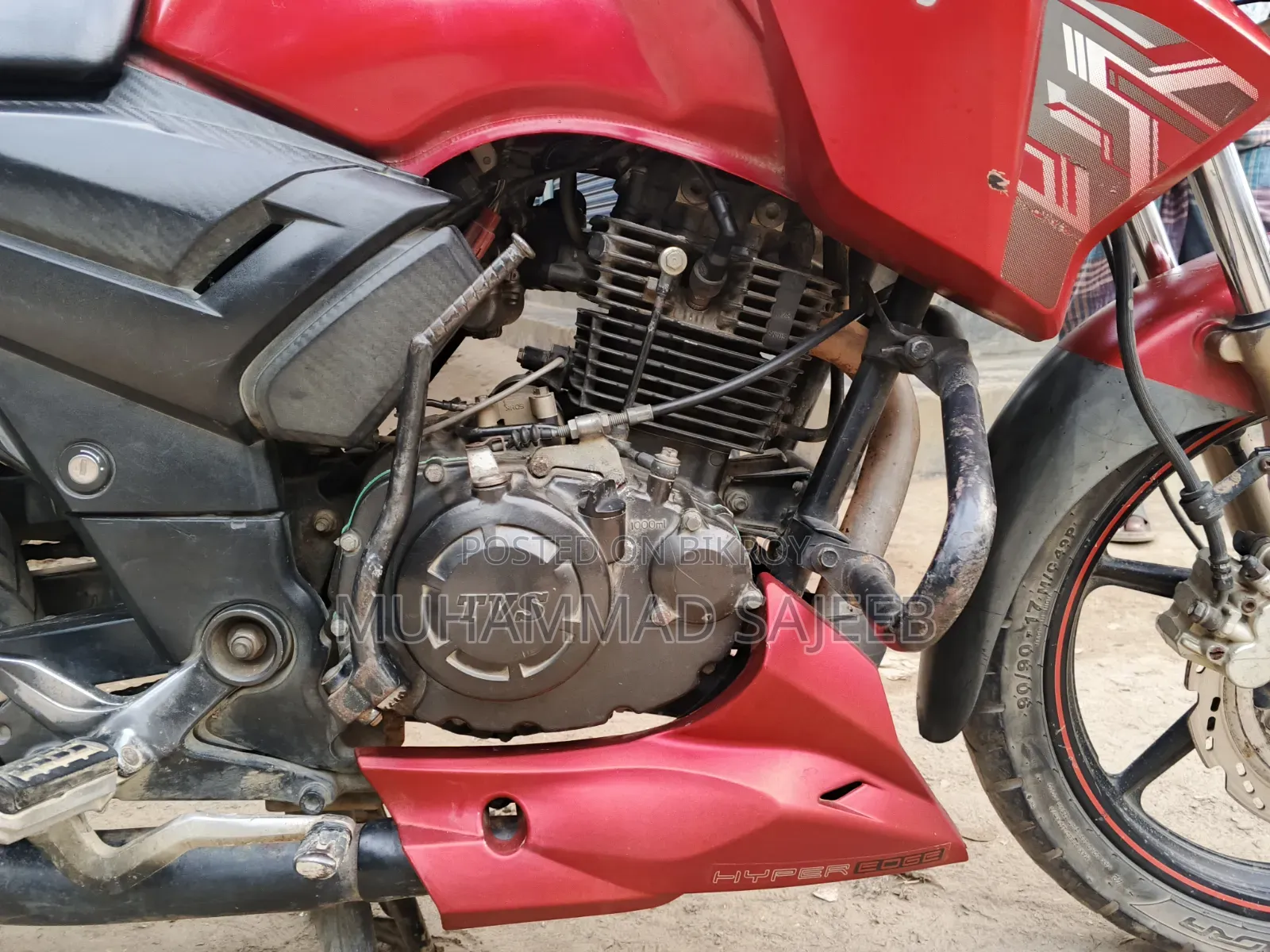 TVS Apache RTR 160 2v Refresh X-connect 2018 Red