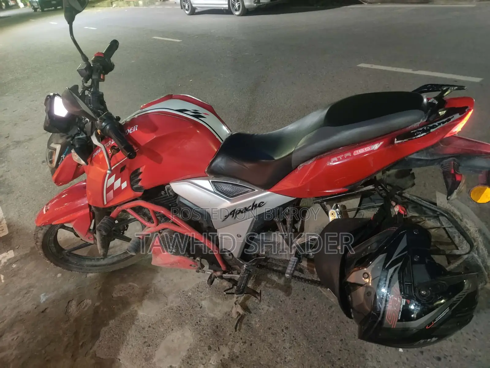 টিভিএস অ্যাপাচে ১৬০ ৪ভি ২০২২ রেড