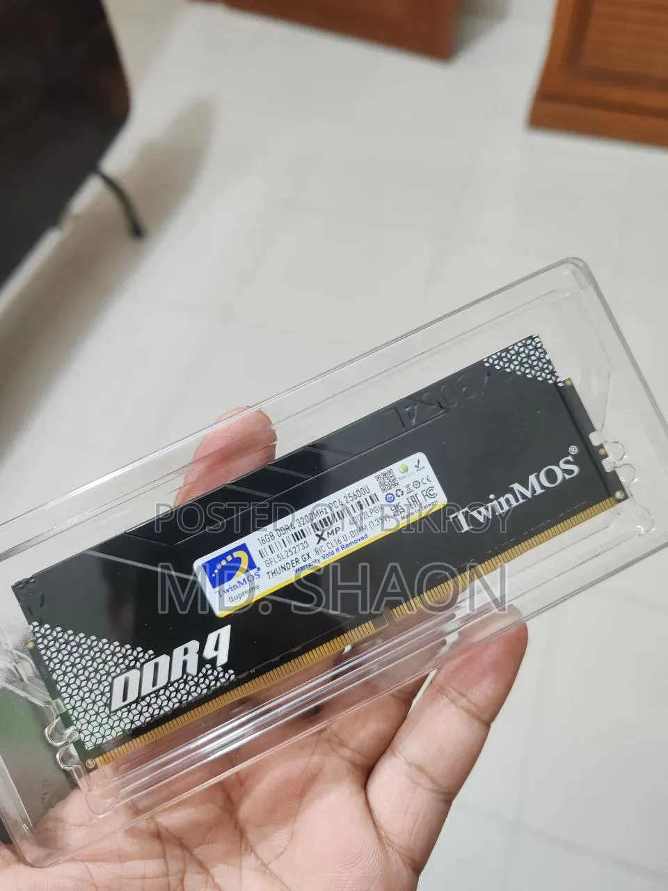TwinMOS Thunder GX 16GB DDR4 3200MHz Desktop RAM