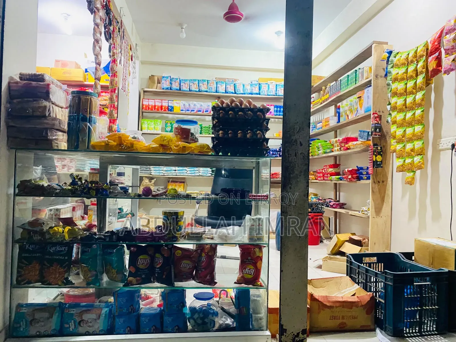 Grocery shop with position for sale along with goods,