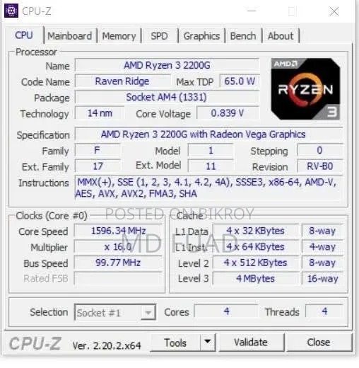 Desktop Computer 16GB AMD Ryzen 3 SSD 128GB
