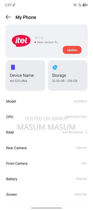 Itel S25 Ultra 256 GB