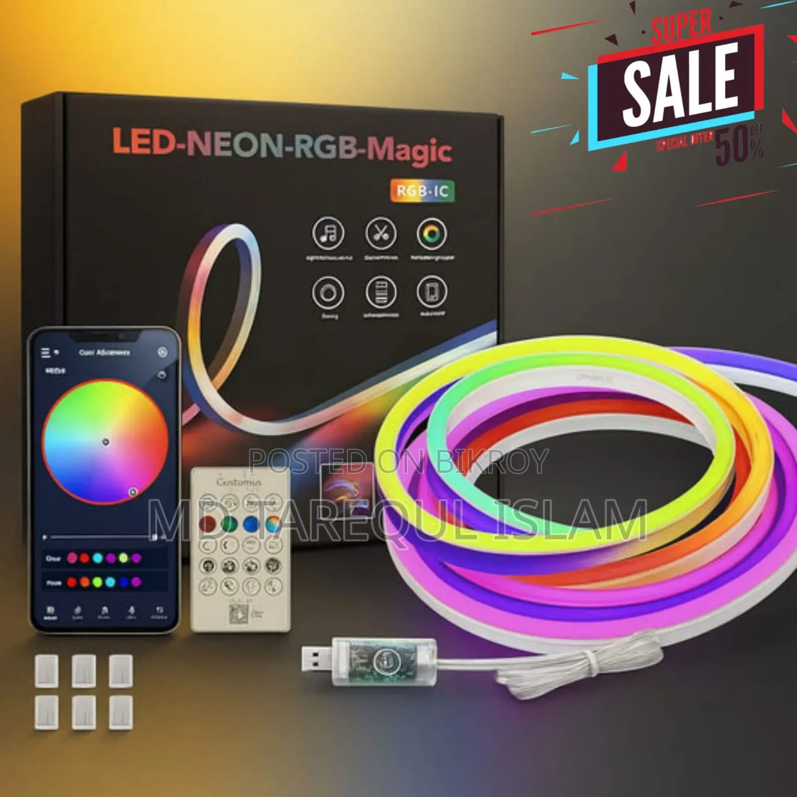 RGB Neon Strip LED Light