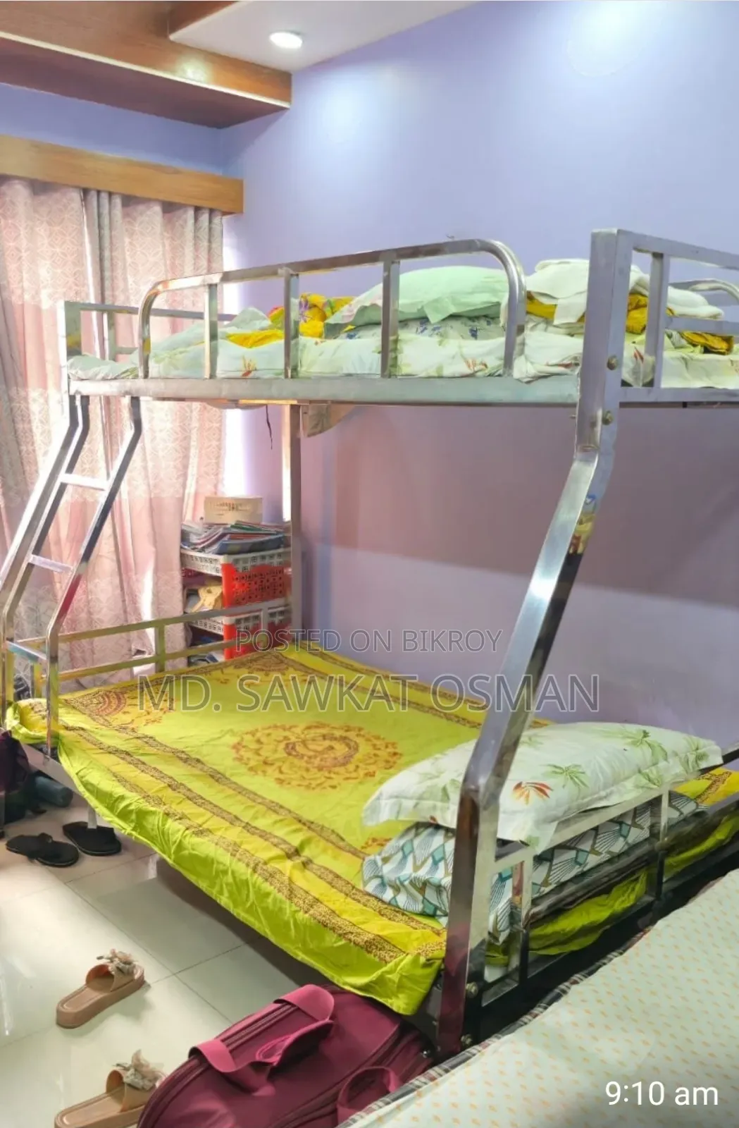 দোতালা খাট (সম্পূর্ণ এসএস পাইপ দিয়ে তৈরী )