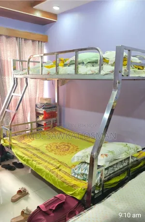 দোতালা খাট (সম্পূর্ণ এসএস পাইপ দিয়ে তৈরী )