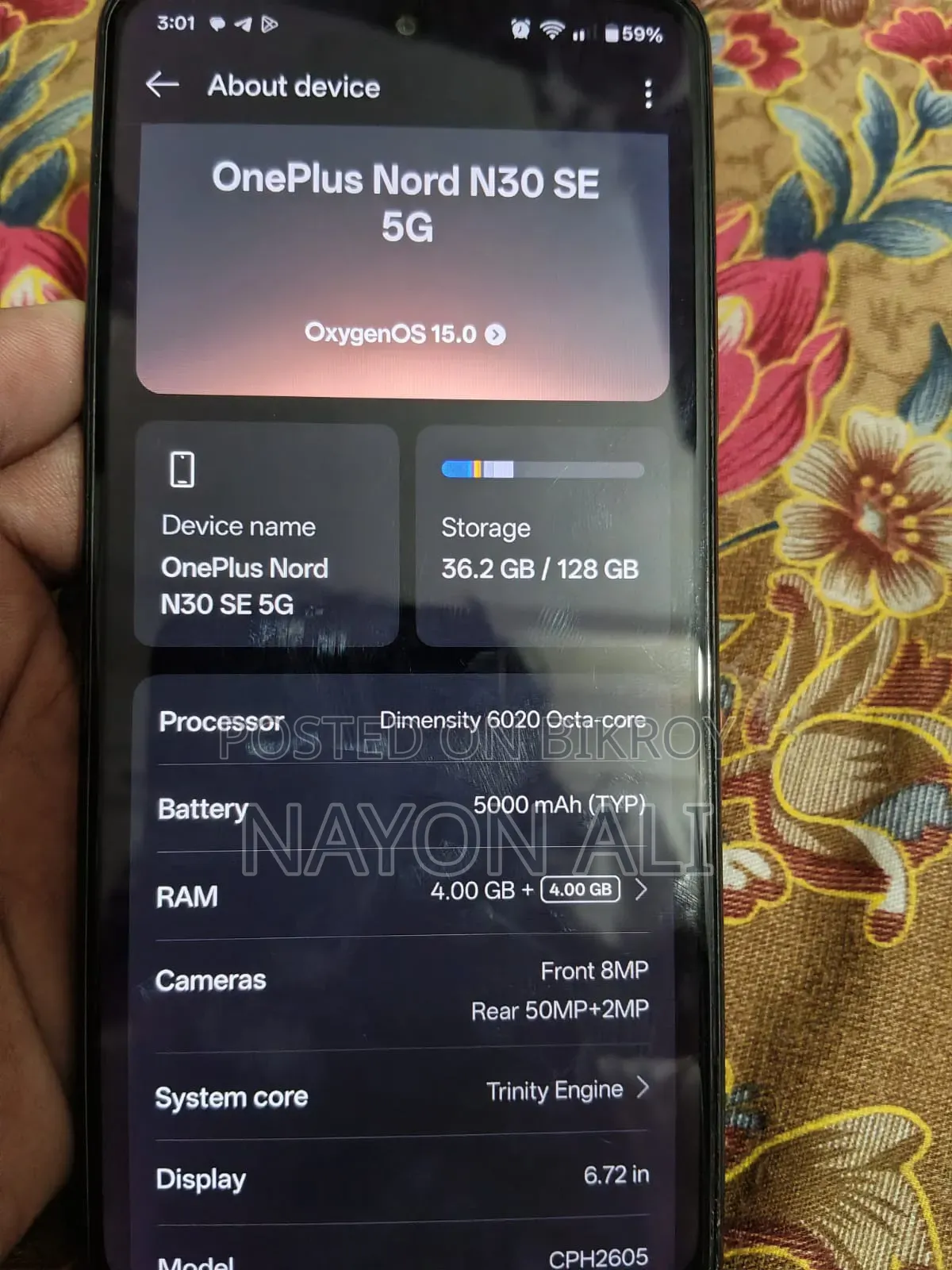OnePlus Nord N30 SE 128 GB Gray