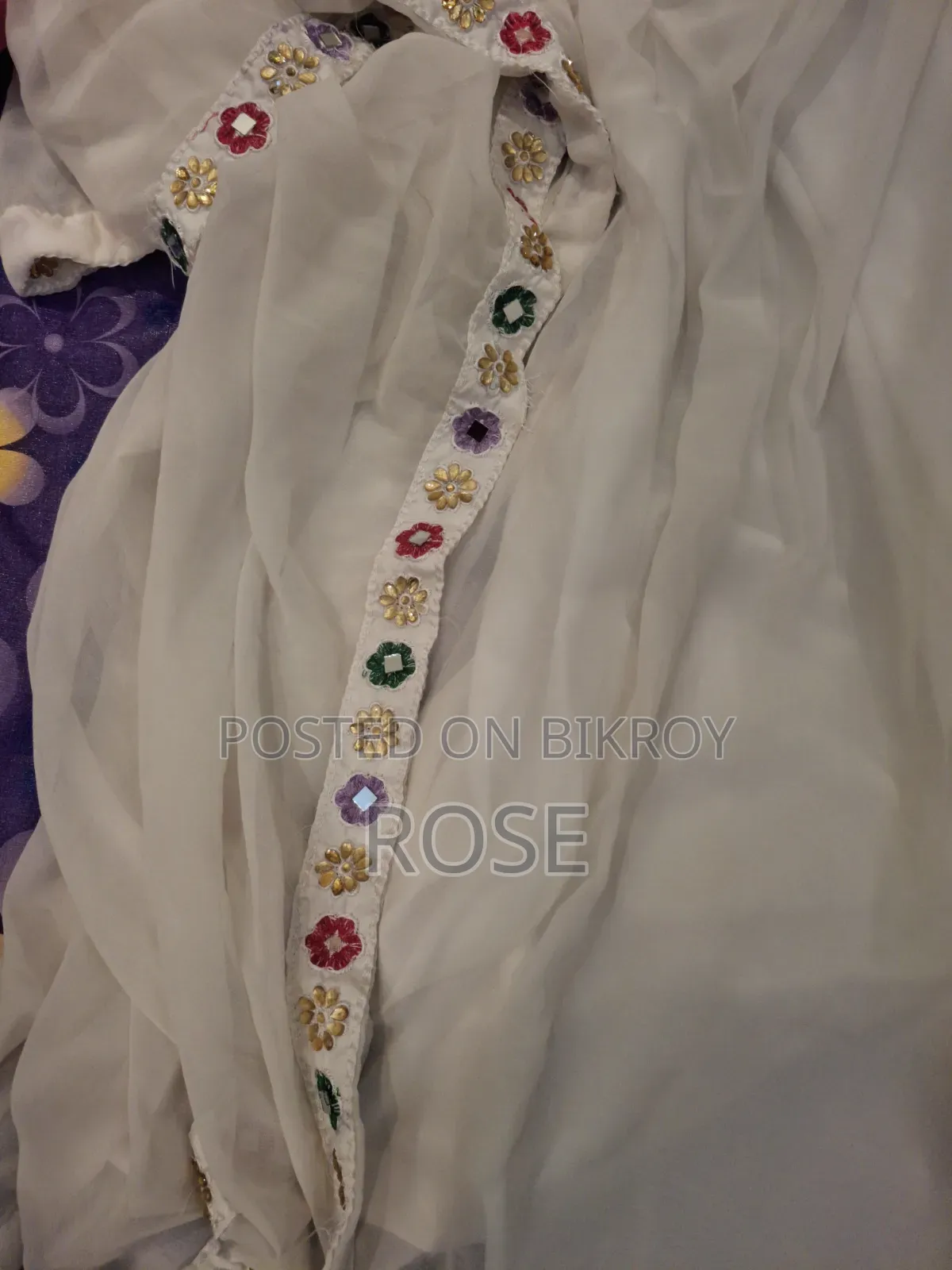 White Anarkali