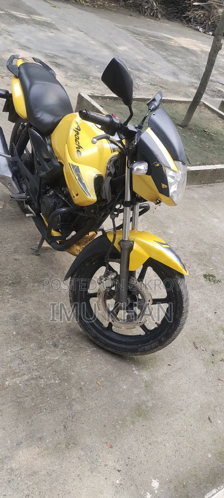 TVS Apache RTR 160 2v Refresh X-connect 2011 হলুদ