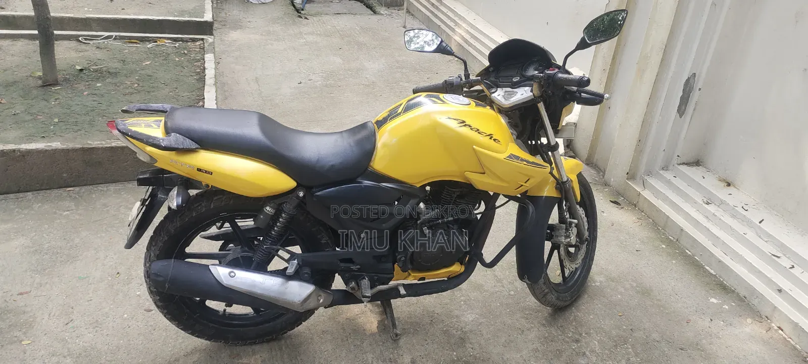 TVS Apache RTR 160 2v Refresh X-connect 2011 হলুদ