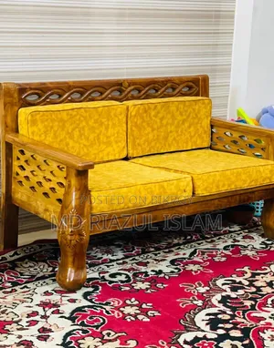 5 Seater Teak Wood Sofa