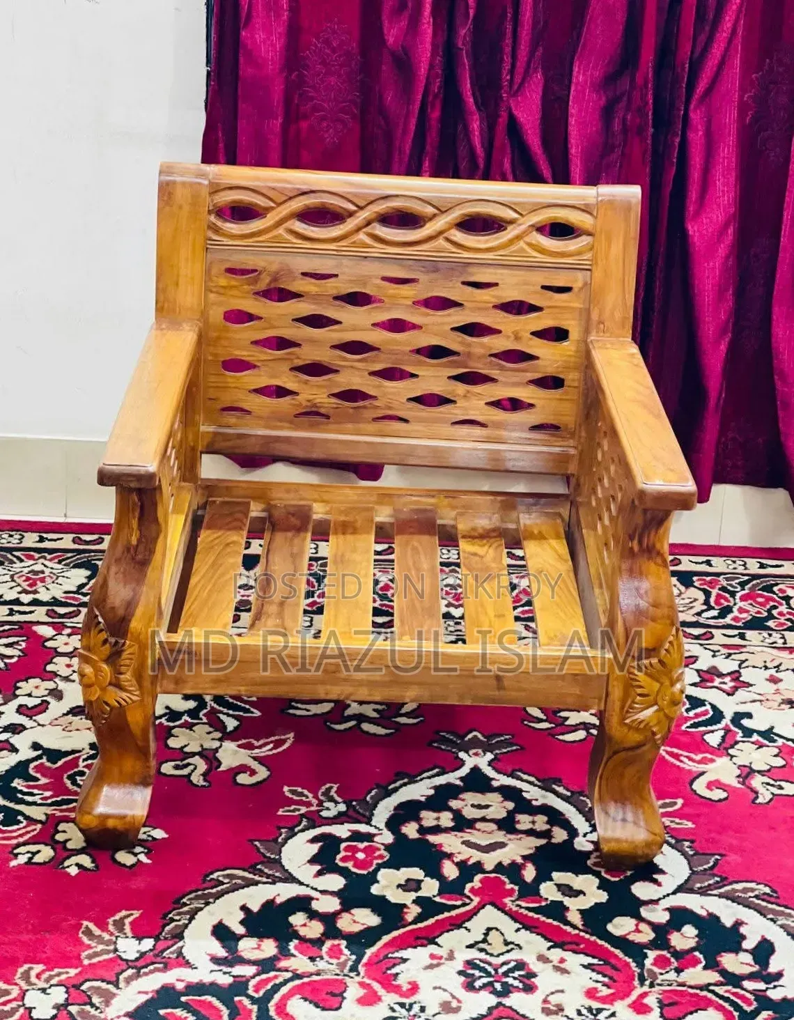 5 Seater Teak Wood Sofa