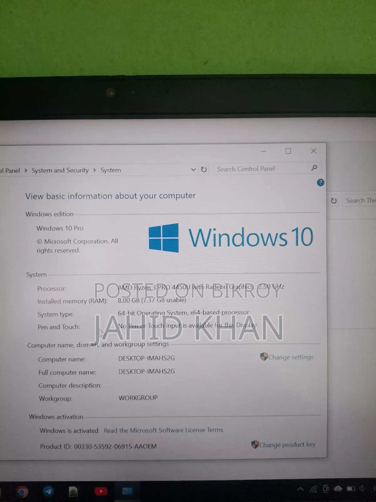 Laptop Lenovo ThinkPad L14 8GB AMD Ryzen 3 HDD 256GB