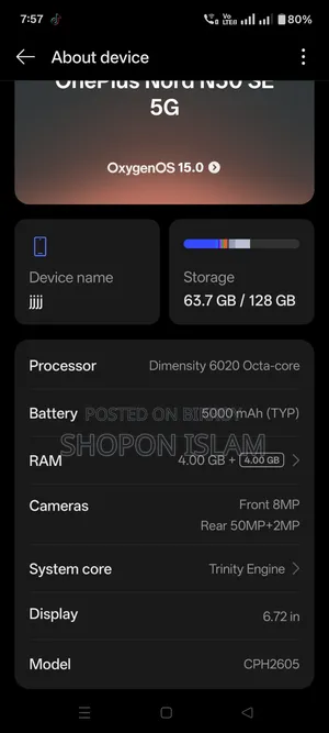 OnePlus Nord N30 SE 128 GB Black