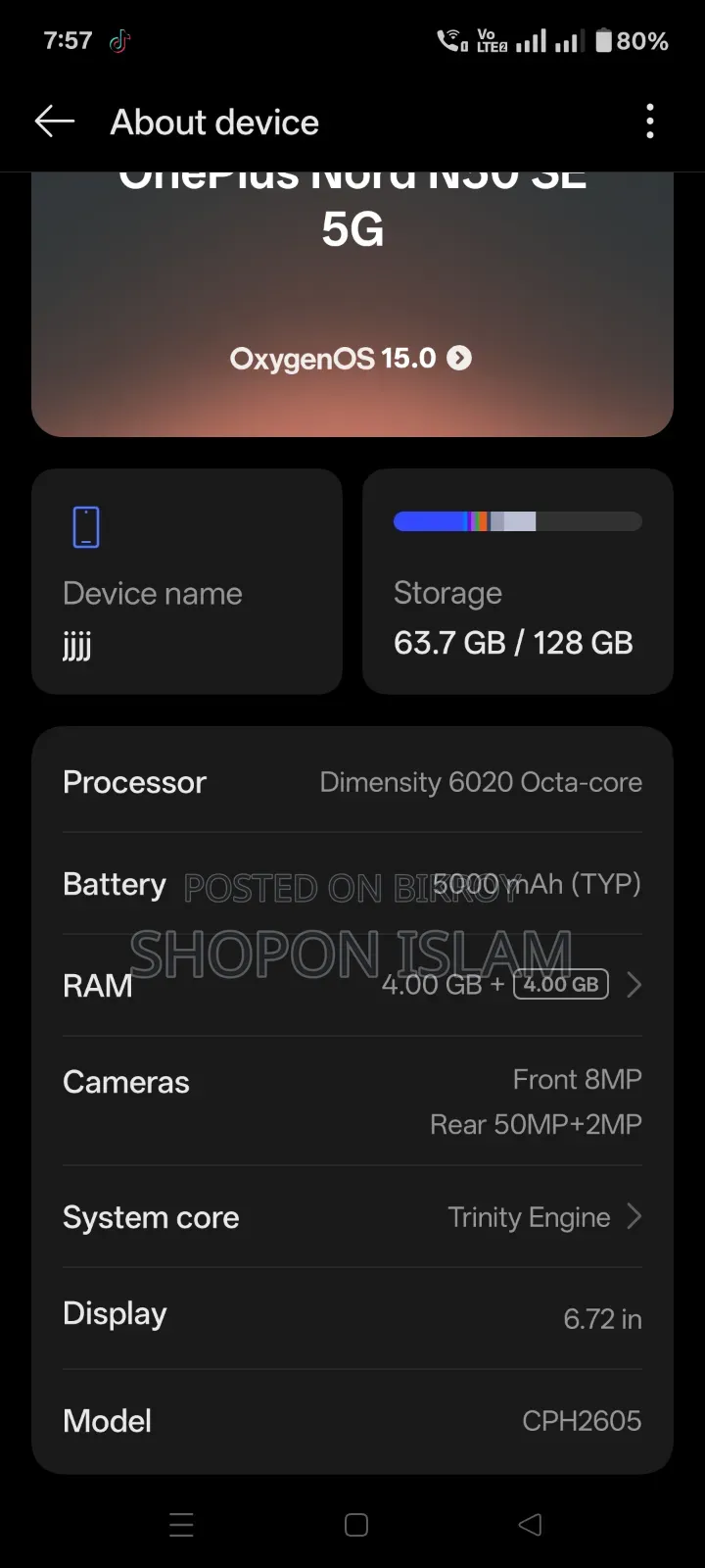 OnePlus Nord N30 SE 128 GB Black