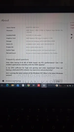 Laptop Lenovo ThinkPad T495s 16GB AMD Ryzen 5 SSD 256GB