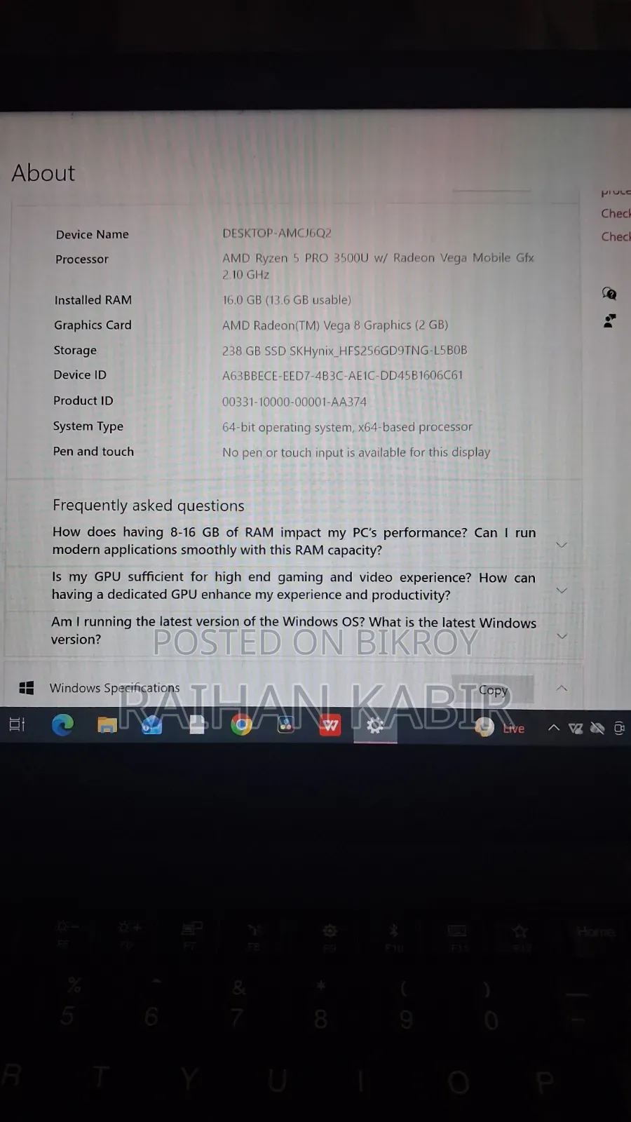 Laptop Lenovo ThinkPad T495s 16GB AMD Ryzen 5 SSD 256GB